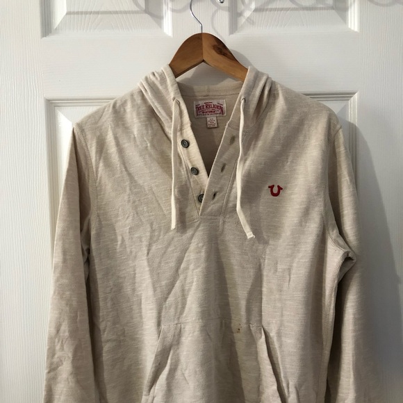 True Religion Henley Hoodie Size Men’s M - Picture 2 of 3